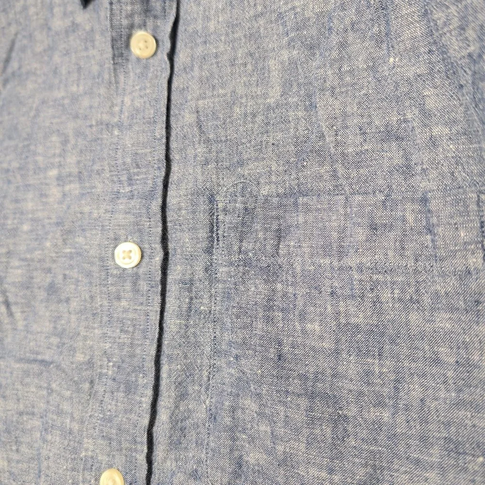 Men's Banana Republic Blue Casual Button Down Shirt M